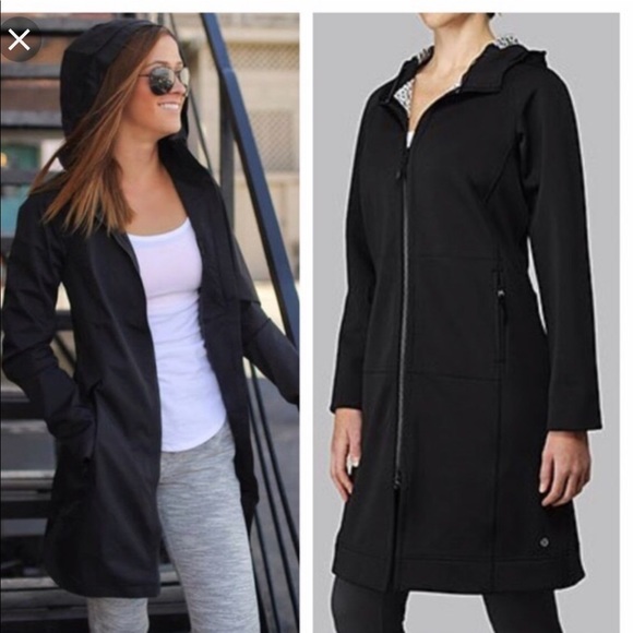 lululemon athletica Jackets & Blazers - Lululemon Apres yoga raincoat jacket lined 8 EUC